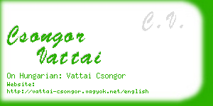 csongor vattai business card